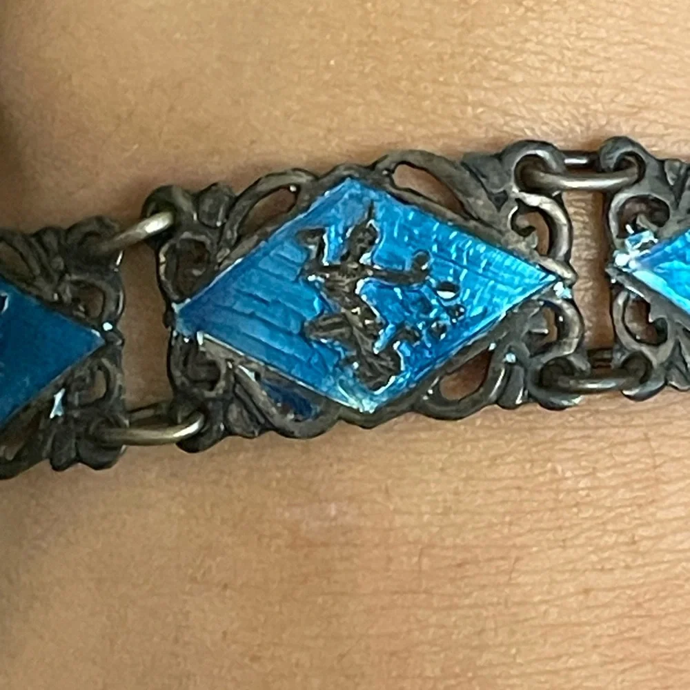Sterling Siam bracelet - Picture 4 of 8